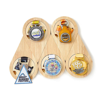 Honeycomb Medal Display Frame Hexagon